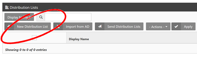 Distribution List Management