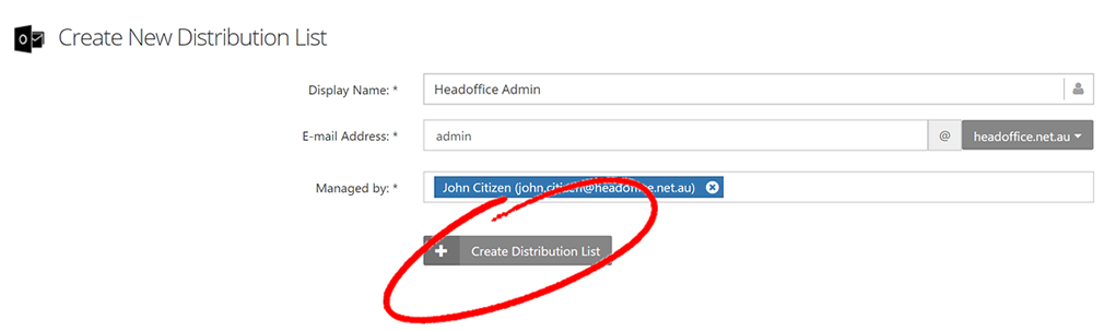 Distribution List Management